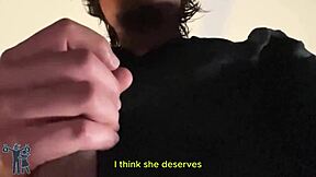 her best friend jerked my monster cock like total whore with subs