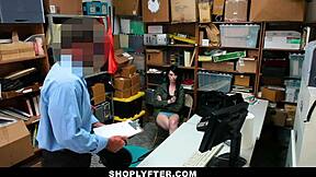 Shoplyfter Skinny Teen Alex Harper Blackmailed Stripped Fucked