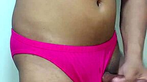 Transsexual Crossdresses In Erotic Panties Masturbates Solo Fetish