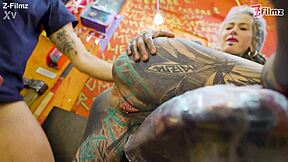 pornstar tattoo girl with pierced nipples gets her ass destroyed atm deepthroat facial from client