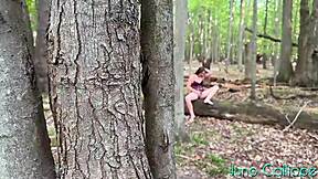 heart pounding as i spy her woods masturbation frenzy
