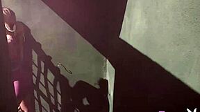 Stunning Blonde Meg Cyria Exposes Huge Tits And Big Ass Outdoors