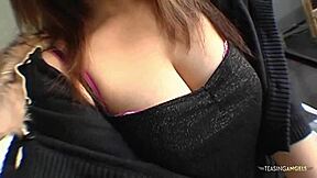 Asian Milf's Saggy Tits Bounce Riding Dick in Doggystyle Cowgirl