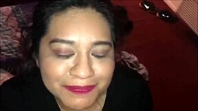 handicap latina maid gags on interracial monster cock