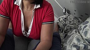 Stepson pounds milf mother-in-law reagan foxx early morning with big natural tits