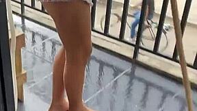 stepdad sneaks in for big cock blowjob cowgirl ride on my big tits chubby body creampie cumshot mouth swallow