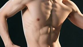 Muscular Asian Bodybuilder Girl Workout Video