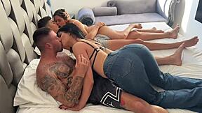 my friend ditched me for his girl so i called whore yenifer chacon and melanie caceres for crazy group fuck