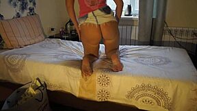 natella's thick ass shake in hotel room tease you?