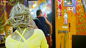 pornstar tattoo girl with pierced nipples gets her ass destroyed atm deepthroat facial from client