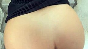 pretty 18yo model flashes tall body outdoors then bends for risky pov creampie doggystyle