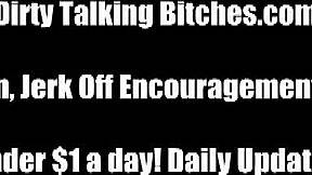 I stroke your throbbing monster cock between my slick oiled hands till you burst