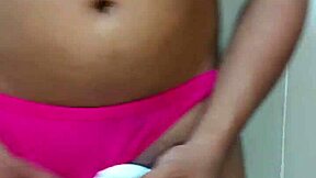 Transsexual Crossdresses In Erotic Panties Masturbates Solo Fetish