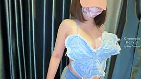 big white girl's huge pussy creampied in butterfly lingerie wanna fill her?