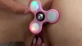 Creepy Blonde Deep Anal Toyed On Hidden Phone Cam