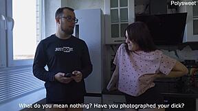 god the neighbor teen mistress roughly strapons his ass till he cums on her desk