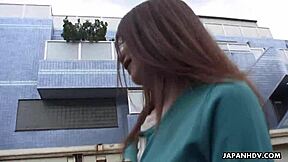 Japanese Babe Tomomi Matsuda Fingers Hairy Pussy to Beaver Blast Uncensored!