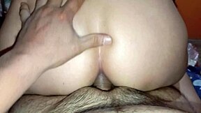 mi novia bends over squeezing every drop from my cock with her tight ass