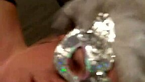 whoa this masked bbw ginger wife with huge tits shakes her fat ass in amateur homemade clip