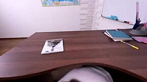 did my petite student beg for daddy's cum to pass her exam??