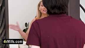 luxury blonde milf gigi offers stepson some private time in her bedroom