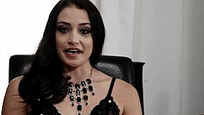 Avi love gags and chokes deepthroating cock like a pro in pov