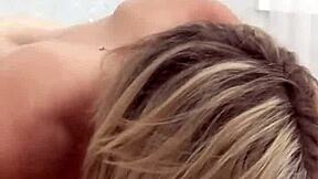 Creepy Blonde Deep Anal Toyed On Hidden Phone Cam