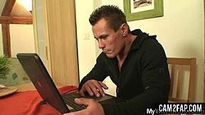 wanna see this blonde granny cheat with head and hard pussy pounding?