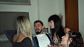 what if your hot girlfriend invited muscular neighbors for dirty foursome fun?