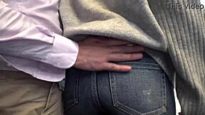 beautiful married woman running near imperial palace gets real pickup for juicy ass cowgirl riding part 1