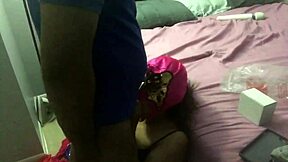 that mexican wrestler girl just can't stop wrestling around playfully