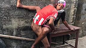 ever wonder what happens when newlyweds slut out rough in the backyard? they submit hard