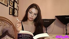 mistress xo bunny smokes while ignoring your pathetic pleas