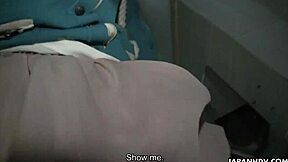 Japanese Babe Tomomi Matsuda Fingers Hairy Pussy to Beaver Blast Uncensored!