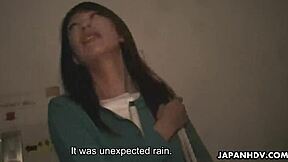 Japanese Babe Tomomi Matsuda Fingers Hairy Pussy to Beaver Blast Uncensored!