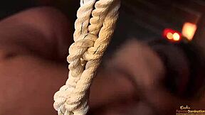 threesome milf giant tits tied up blown by friend