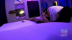 secretary cuckold rides big cock in front of husband!