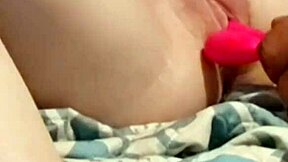 her gaping wet pussy and narrow ass stretched wide for double penetration after spreading