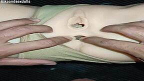 candy bent over desk for tight asshole creampie in beige panties anal fuck