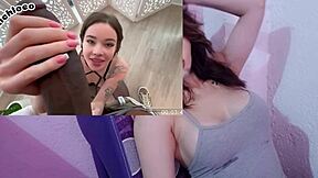 Innocent latina teen's halloween surprise giant cock anal creampie orgasm pov