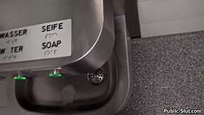 hot wife flashes big ass then takes doggystyle cum on beach