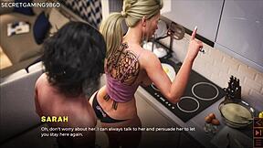 Stepson Creampies Stepmom's Ass During Breakfast in Epic 3D Hentai Game