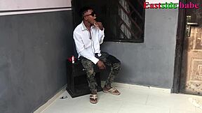 bbw ebony ignores husband bends over for young bbc creampie in unfinished building outdoors