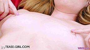 sexy blonde model showing off her amazing body