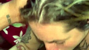 Blonde slut deepthroats then pussy to ass homemade pounding