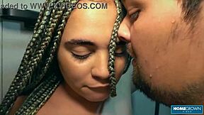 scarlett taylor goes wild watching naomi suck dudes huge cock deep!