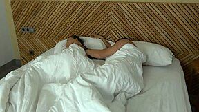 cute brunette teen friend bends over boner after losing bet quickie