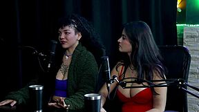 She dances sensual in sheer red after confessing art career then gets wild on Faroraf