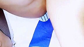 my latina housewife friend licks my pussy then fucks herself with a dildo till she squirts and cums hard