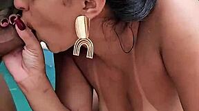 Curvy latina milf bent over pool fucked by hung friend while cuckold husband films!